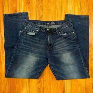 Straight leg denim jeans